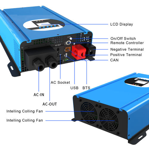 Últimas notícias da empresa sobre Vantagens da saída do inversor de 12V/24VDC para AC220V: liberar a potência da conversão de energia