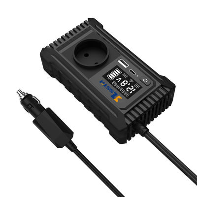 Bom preço. SZSSTH Inversor EU USA Universal Socket GaN PD Fast Charger Car Power Inverter 12V 220V 2 AC Outlets USB 150W Car Inverter on-line