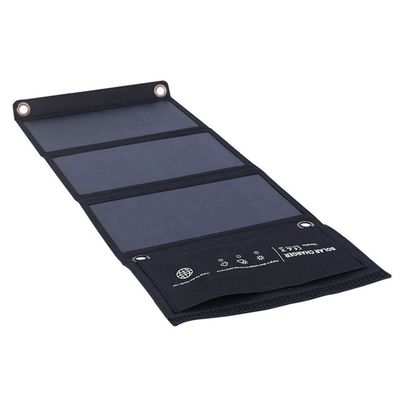 Bom preço. Carregador de painel solar dobrável portátil de 21 W para telefones celulares DC USB saída 670 * 270 * 20mm on-line