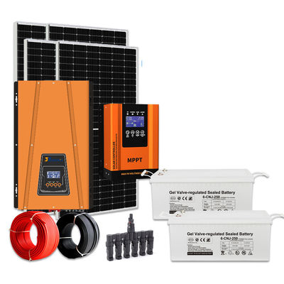 Bom preço. Bateria GEL 5kw Kit de energia solar completo fora da rede CE Rhos Fcc certificado on-line