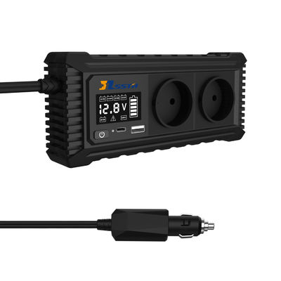 200W 12V DC para AC 110V 220V Inversor de potência de carro de onda senoidal pura com 92% de potência disponível e frequência de saída de 50Hz