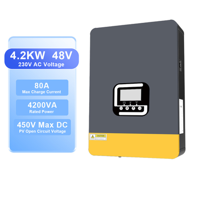 Bom preço. Inversor Solar Híbrido de 4,2kW 24V com Controlador de Carga MPPT on-line