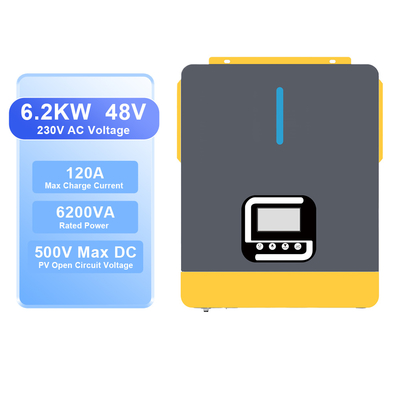 Bom preço. Inversor solar híbrido de 6200W de 48V 230V com MPPT e WiFi on-line