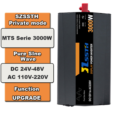 Bom preço. Inversor solar de ondas sinusoidais fora da rede de 3 kW (12 / 24 / 48 V a 110 / 220 / 230 / 240 V) on-line