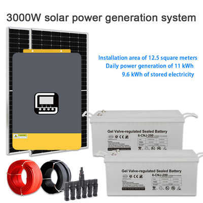 Bom preço. 2KW Sistema de energia solar doméstico ligado/desligado ️ Voltagem ajustável 120V/220V/230V/240V on-line