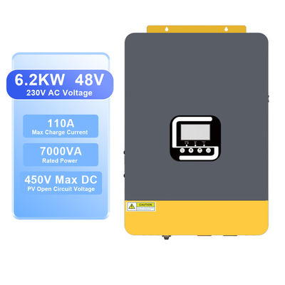 Bom preço. Display LCD Inverter Solar 6.2KVA 48V Inverter Solar Híbrido Pura Onda Sinal On Off Grid Inverter com Carregador Solar MPPT on-line