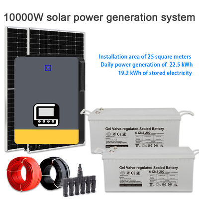 Bom preço. Solução de Energia Doméstica: Sistema Solar Híbrido de 10KW com Armazenamento em Bateria GEL para Prevenir Quedas de Energia e Maximizar a Energia Solar on-line