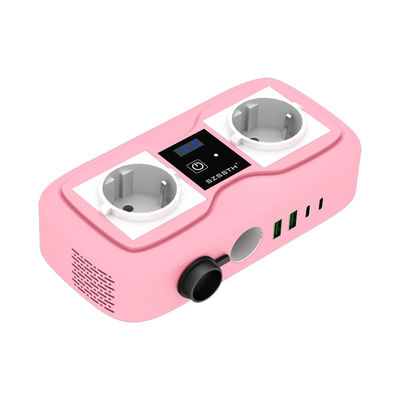 200W Carro 12v a 220v Inverter Cigarro Lighter Inverter de potência com 2 portas de carregador USB