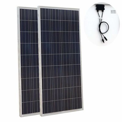 Personalizar tensão DC24V 48V painel solar poli 200W 300 400 Watt painel solar