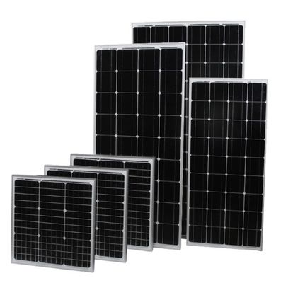 18V 24V 36V 48V painel solar de vidro de alumínio 100w painel solar rígido de alto desempenho