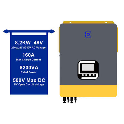 8.2KW 48V Ondas sinusoidais Off Grid Inverter solar tudo em um Inverter de carregador solar