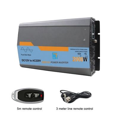 2kw 2000W Pure Sinus Wave Charger Inverter Alta Tensão Intervalo de corte 14,8V/31V