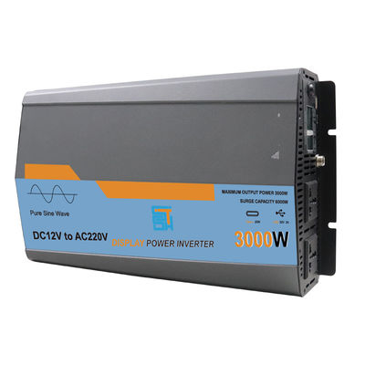 Inversor de onda senoidal pura de alta frequência de 3000 W 12V 220V Tipo de saída Série MTS única