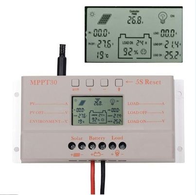 12V/24V 30 Amp MPPT Controlador de Carga Solar 380w Para Controle do Sistema Solar