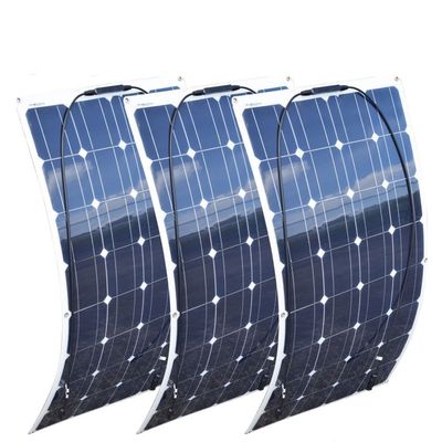 Painéis solares monocristalinos de 100W painéis fotovoltaicos flexíveis resistentes à temperatura