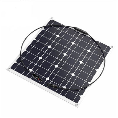 Pequeno e potente painel solar de 12v 50w painel solar monocristalino semi-flexível