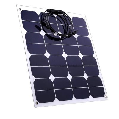 Painel solar flexível de 18v 50w Curvo Painel solar de película fina macia C60 Célula