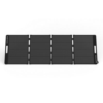 280W de potência painéis solares dobráveis pretos para acampamento portátil e fonte de alimentação exterior