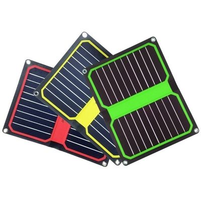 10.6W Painel Solar de Silício Monocristalino Para Carregamento de Emergência de Telefone Celular ao Ar Livre