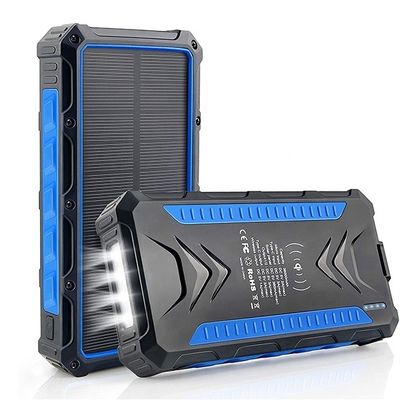 Carregamento Rápido Wireless Solar Power Battery Bank 30000mAh Alta Capacidade