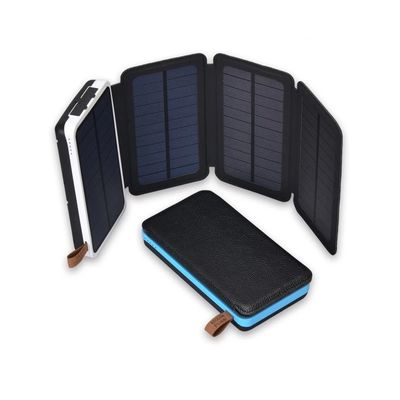 Banco de energia solar à prova d'água para viagens 20000mah Carregador solar para telemóvel