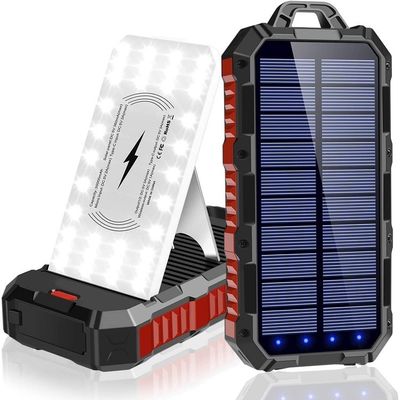 Banco de Energia do Sistema Solar Painel Solar Carregador de Telefone 5000mAh 100000mAh Material ABS