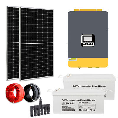 2kw Sistema de energia solar doméstico e off-grid 120V/220V/230V/240V Voltagem ajustável