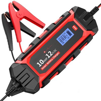 IP65 12V 10A Carregador de bateria de carro portátil com comprimento de cabo de 1M e arranque rápido