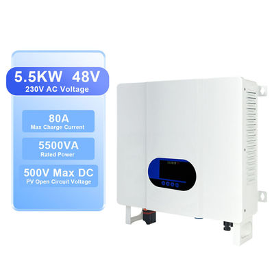 Inversor híbrido de 5000 W de 48 V CC a 110 V AC 220 V fora da rede com proteção contra sobrecarga e faixa de temperatura de armazenamento