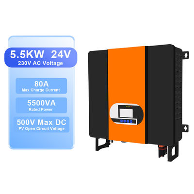 MPPT Controlador Solar 48V DC a 110V 220V 230V Inversor híbrido solar de onda senoidal pura para conversão de energia