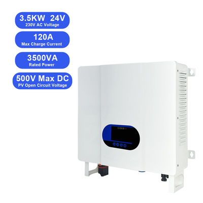 Controlador solar MPPT 3KW 24V a 110V 220V 230V Inverter híbrido tudo em um para baterias de chumbo-ácido