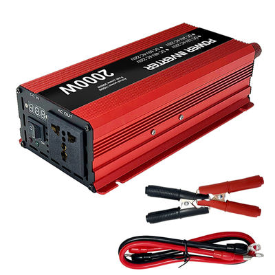 2000W Pico de corrente contínua para inversores AC 12V 24V 48V 60V Inversor de potência fora da rede Carga de corrente de saída