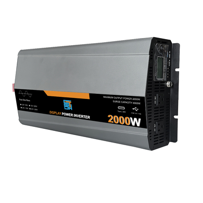 Bom preço. Inversor Solar de Onda Senoidal Pura de 2000W 12V/24V para 110V/120V on-line