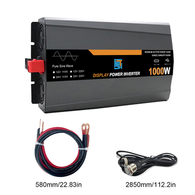 1000W Inverter solar de onda sinusal pura 12V/24V 110V/120V