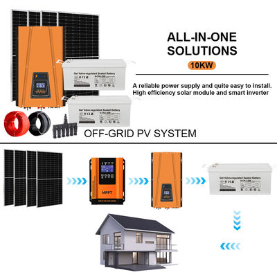 Bom preço. A Solução Definitiva Off-Grid de 10KW: Kit Solar Completo Certificado com Bateria para Energia Ininterrupta on-line