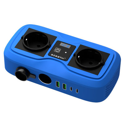 Bom preço. Inversor de energia de carro de 200W com tela LCD e duas tomadas do isqueiro de cigarros, 2 portas USB e tomada AC, 12V a 220V de onda sinusal modificada on-line