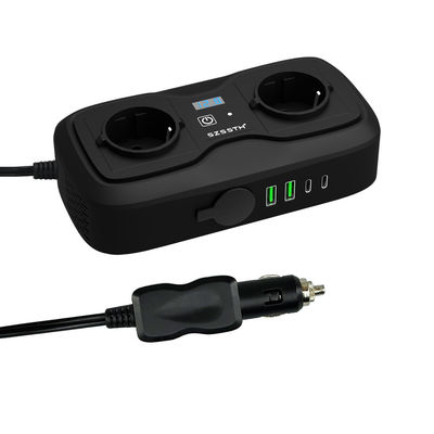 Bom preço. Inversor de energia do carro 200W, onda senoidal pura, 12V a 220V AC, com duas portas USB e tomada AC, para veículo e caminhão on-line
