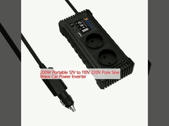 Inversor de potência de automóvel de onda senoidal pura de 12V a 110V