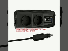 300W Pequeno inversor de energia de carro de 12V a 110V 220V com USB tipo C